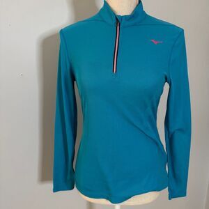 Mizuno Warmalite 1/4 Zip Long‎ Sleeve Running Shirt Women's Small